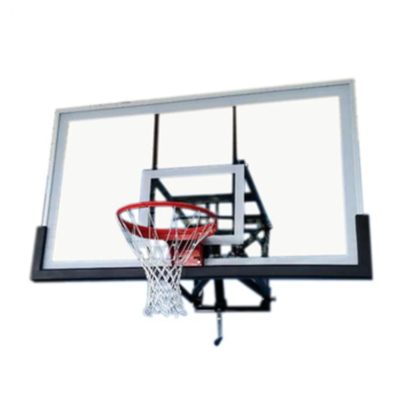 Adjustable Wall Mount Suspended Basketball Backboard Hoop Systempromote sales