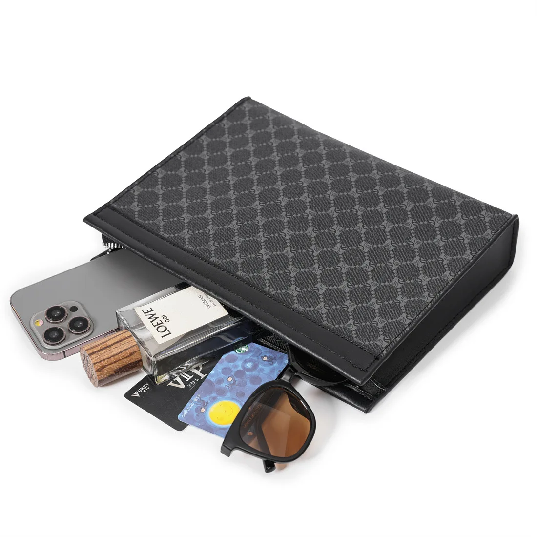 New Business Men Clutches Bags Man Wallets Envelope Bag Purse Luxury  Male Phone Clutch Bags Designer Men Bags Wristlets Bags