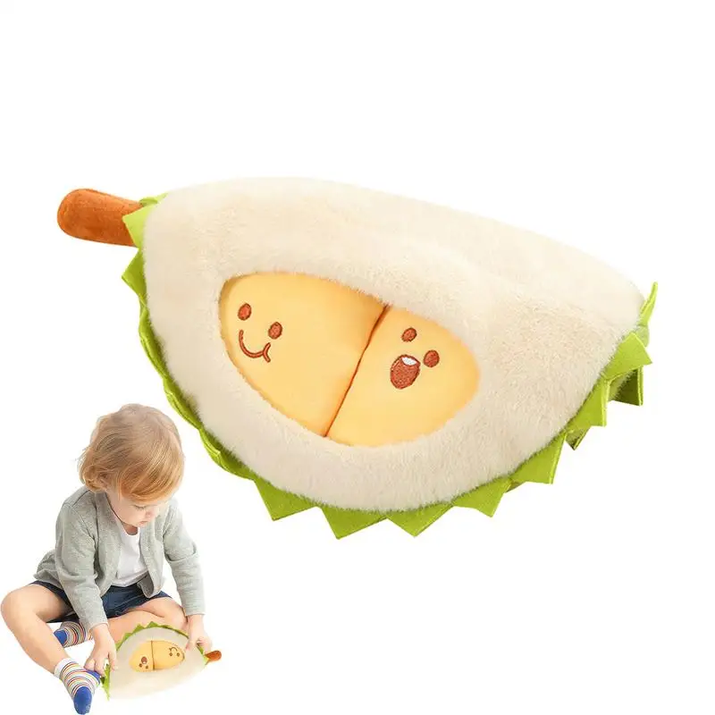 Durian Plush Toy Decompress Durian Toy Creative Detachable Durian Toy Peeling Fruit Durian Soft Pillow For Kids And Adults