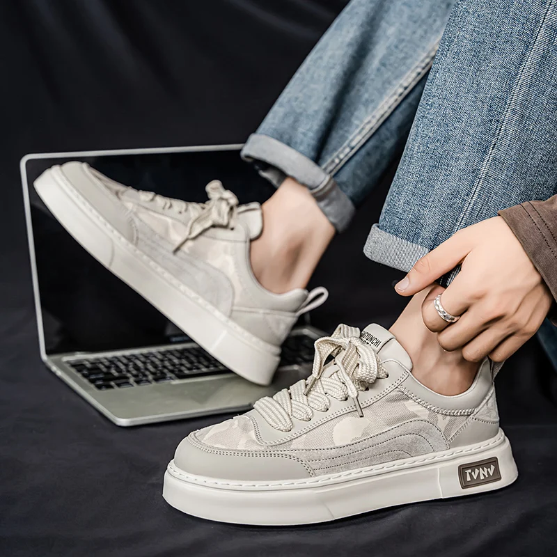 Мужская вулканизированная обувь с парусиновыми ремнями, новые четырехсезонные классические повседневные прогулочные туфли на плоской подошве с низким берцем и круглым носком