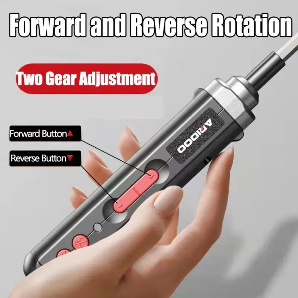 Upgraded Cordless Electric Screwdriver Set, Multi-function Home DIY Tool Kit, Rechargeable Power Drill Driver with LED Ligh