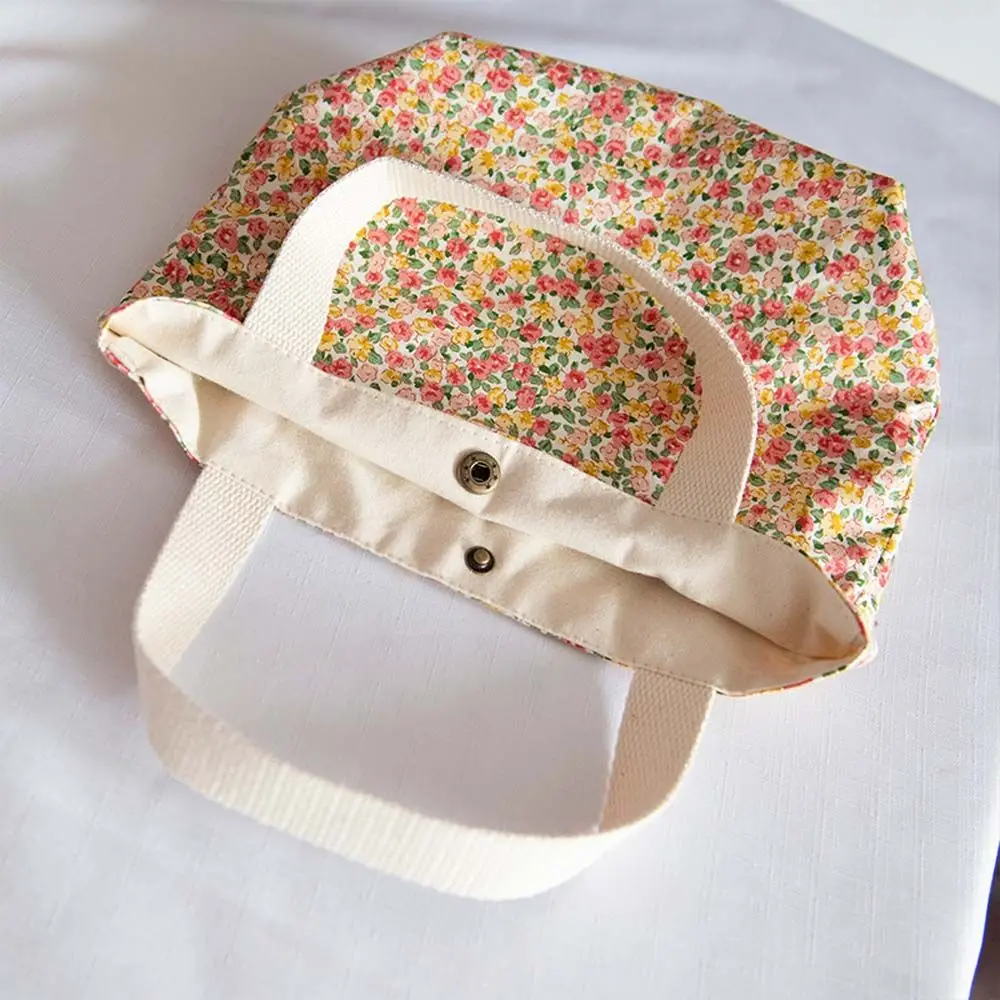 Phone Bag Country Style Small Cloth Bag Mini Bag Picnic Tote Lunch Bag Printing Tote Bag Floral Canvas Bag Women Handbags