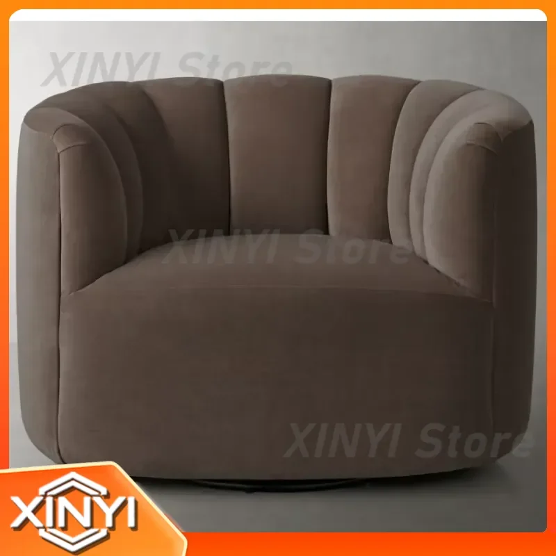 Modern Upholstered Swivel Chair for Indoor Living Room Leisure Recliner Furniture Luxury New Arrival