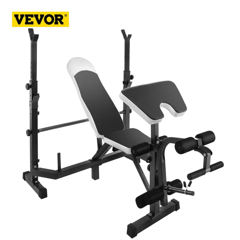 VEVOR Weight Lifting Bench Adjustable 400kg Capacity Multi-Station Weight  with Leg Extensions Incline Flat Decline Sit Up