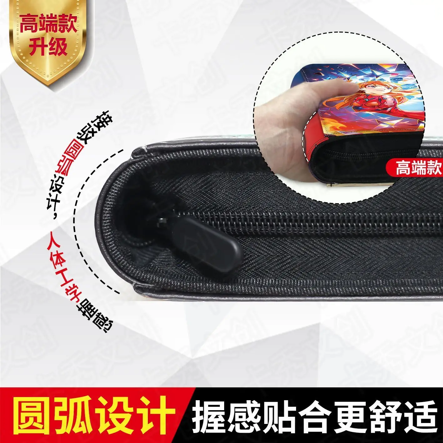 New EVA Neon Genesis Evangelion Game Card Badge Collection Photo Album Book Binder Zipper Card Holder Fashionable Birthday Gift