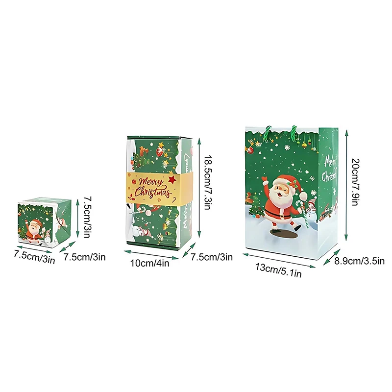10 Stück Weihnachts-Überraschungs-Pop-up-Geschenkbox Rot/Grün Einzigartige Faltbare Springende DIY-Geschenkbox Weihnachtsparty-Dekoration – Detail 8