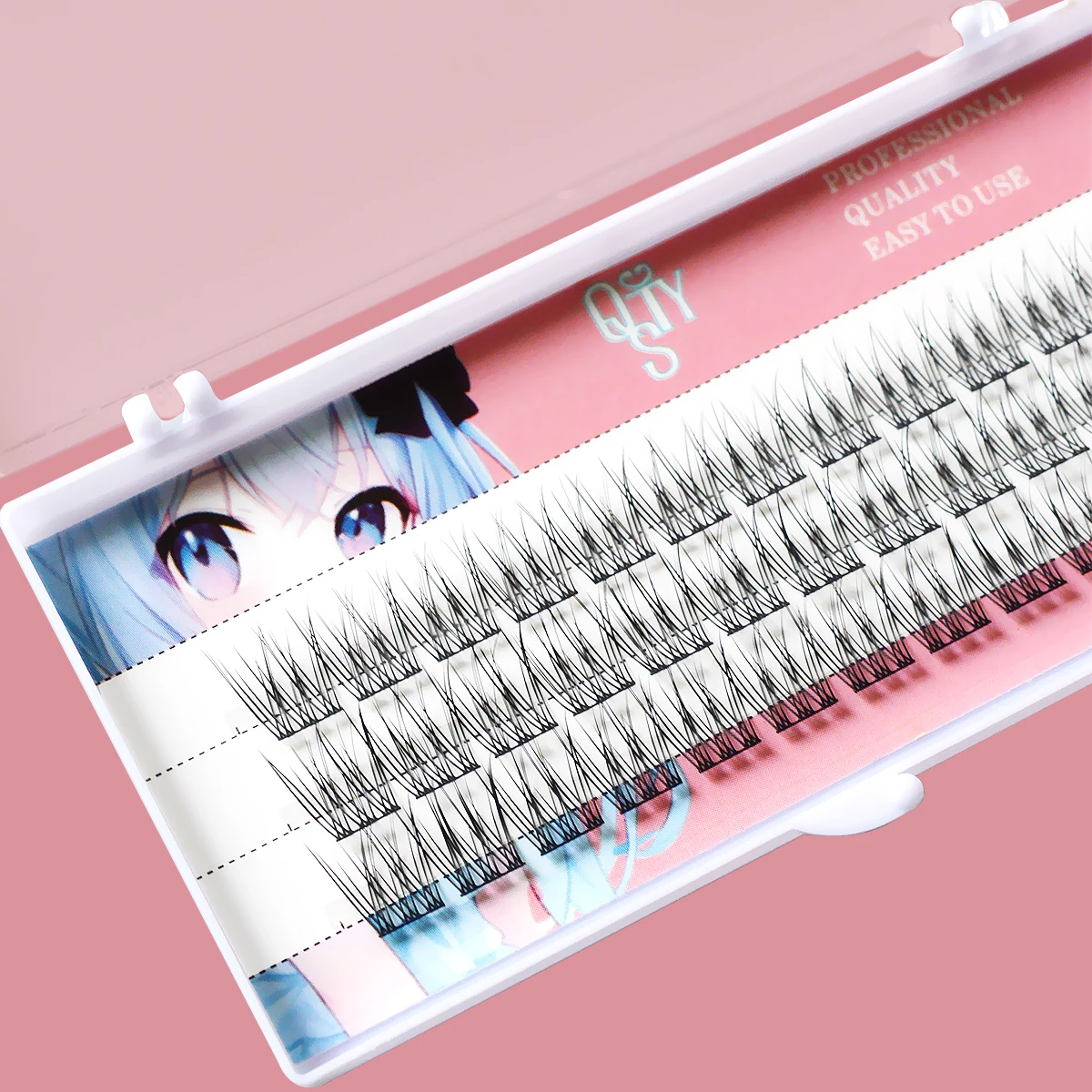 Cluster cílios extensão de cílios naturais 1 caixa/240 maquetes 3d cílios individuais pacote ferramenta de maquiagem cílios atacado