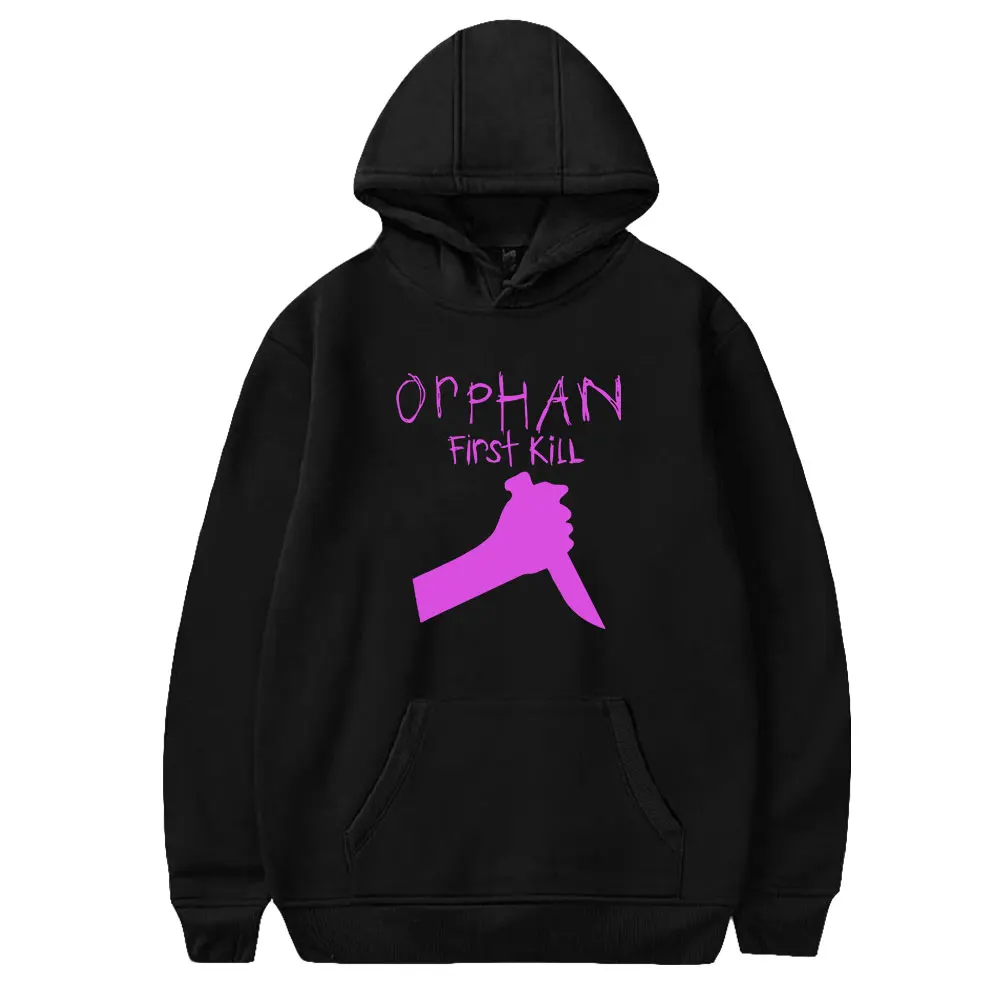 

Orphan First Kill Hoodie Long Sleeve Men Women Hooded Sweatshirt Movie Horror Film Unisex Clothes