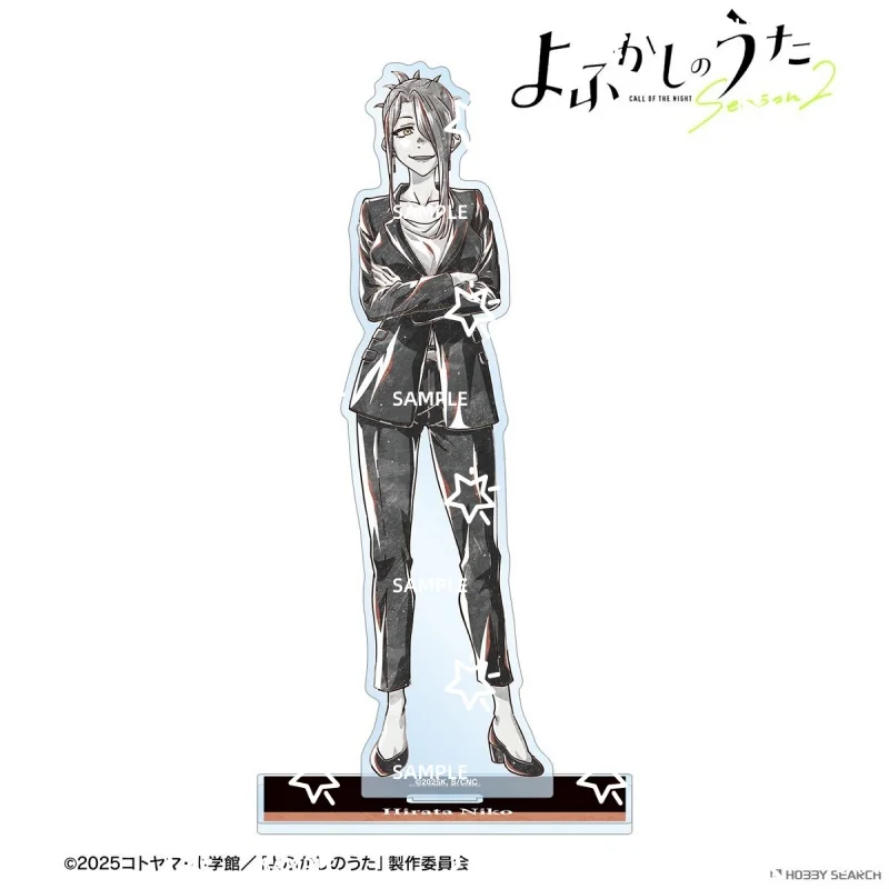 Black & White Sketch Style Anime CALL OF THE NIGHT Acrylic Stand Cartoon Peripheral Product Figure Desk Display Collectible Gift