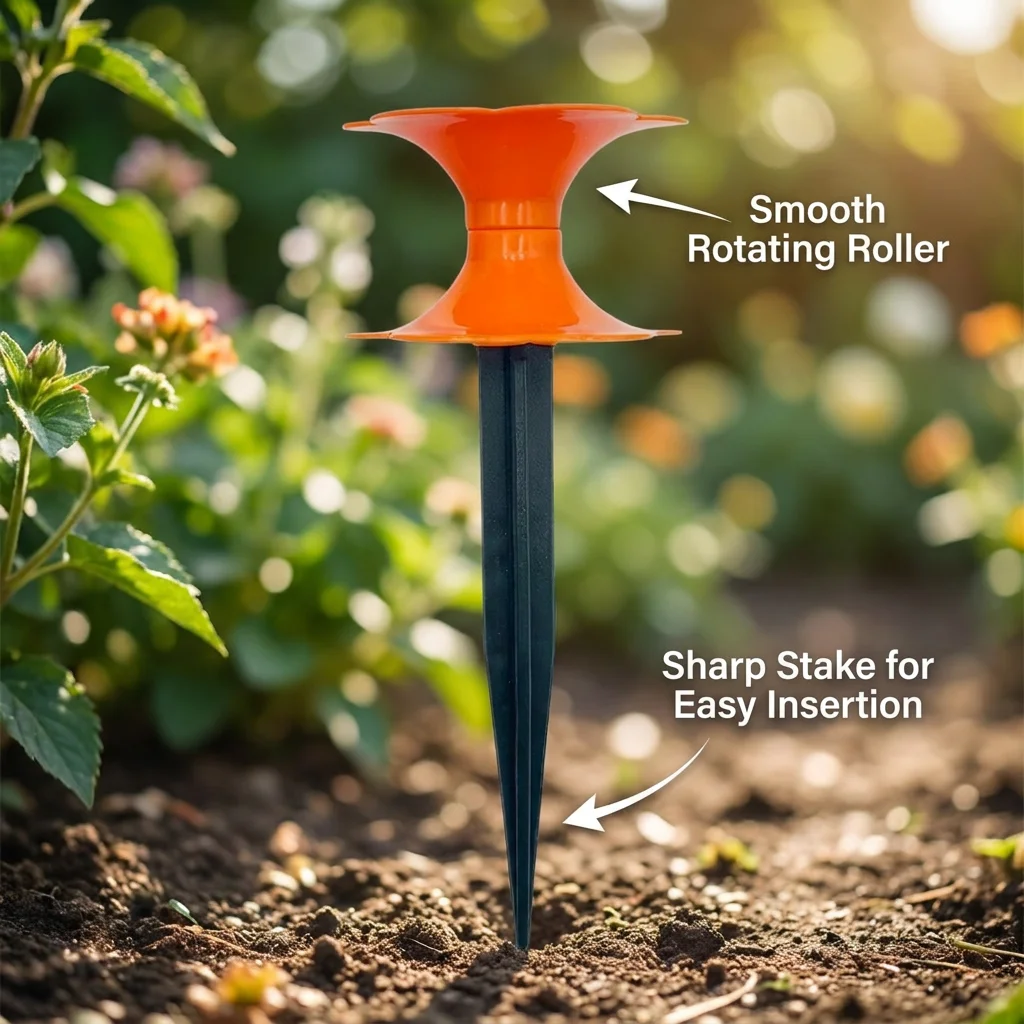 Garden Lawn Watering Water Pipe Winding Wheel Directional Protection Guide Wheel for Irrigation System