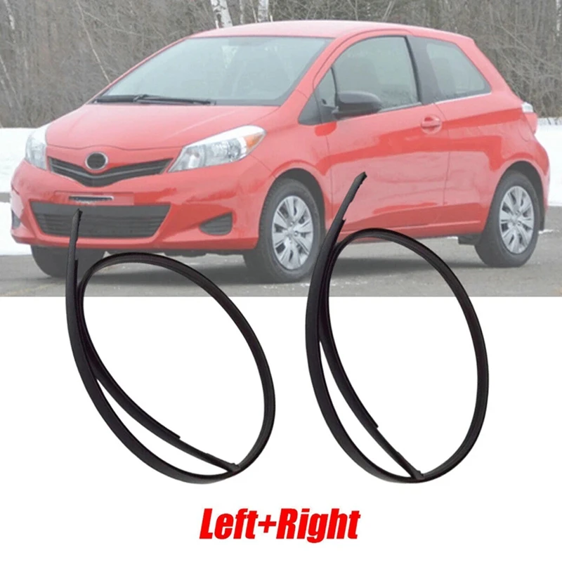 1Pair Roof Drip Moulding Side Finish Strip Seals For Toyota Yaris Hatchback 2007-2011 75551-52130 7555152130