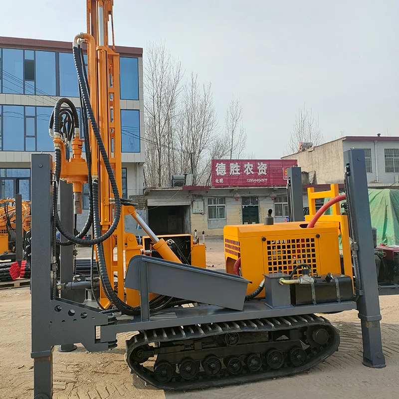 Customized 160m 180m 200m Pneumatic DTH Drill Machine Deep Water Well Drilling Rig Diesel Hydraulic Portable Drill Equipment