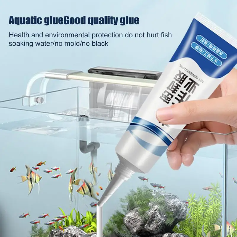 Aquarium Clear Sealant 120ml Safe Aquarium Sealant Clear Safe Aquarium Sealant Transparenter Aquarium Kleber für Süßwasser