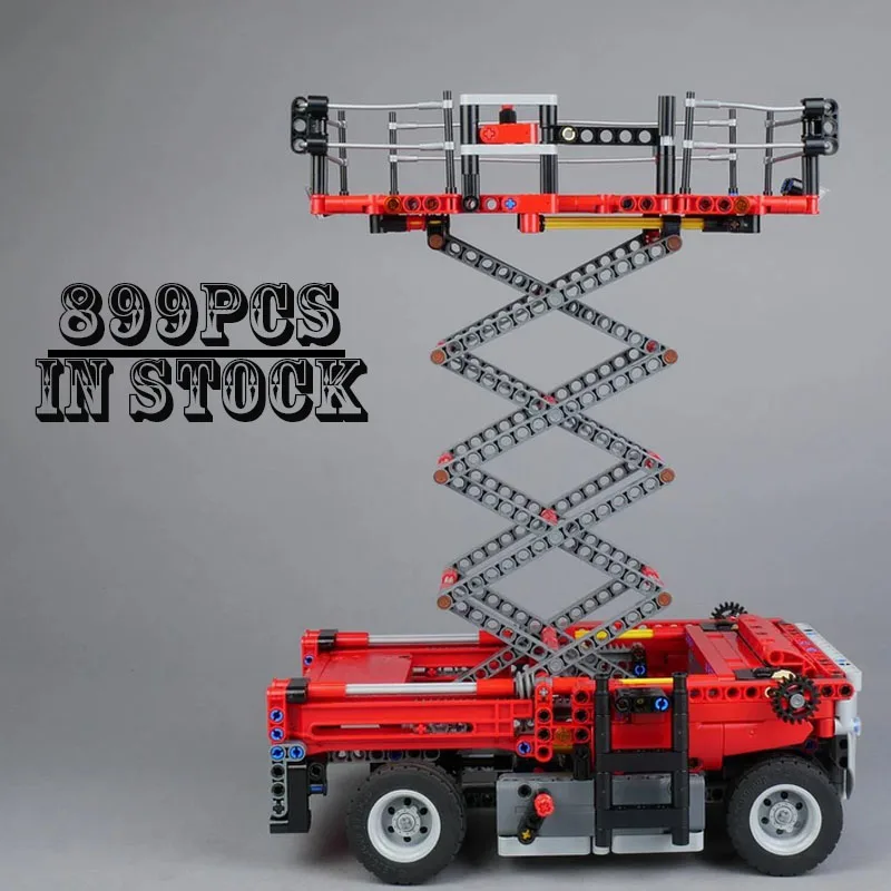 MOC-74240 Working platform/Scissor lift Building Blocks Educational creative assembly boy children's toy holiday Christmas gifts