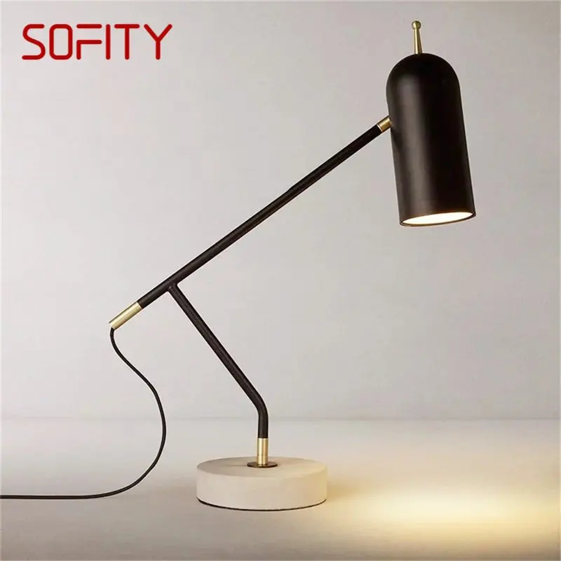 Sofity โคมไฟตั้งโต๊ะแบบนอร์ดิกสมัยใหม่ไฟ LED แฟชั่นสำหรับการตกแต่งบ้านอ่านหนังสือข้างเตียงนอนห้องนั่งเล่น