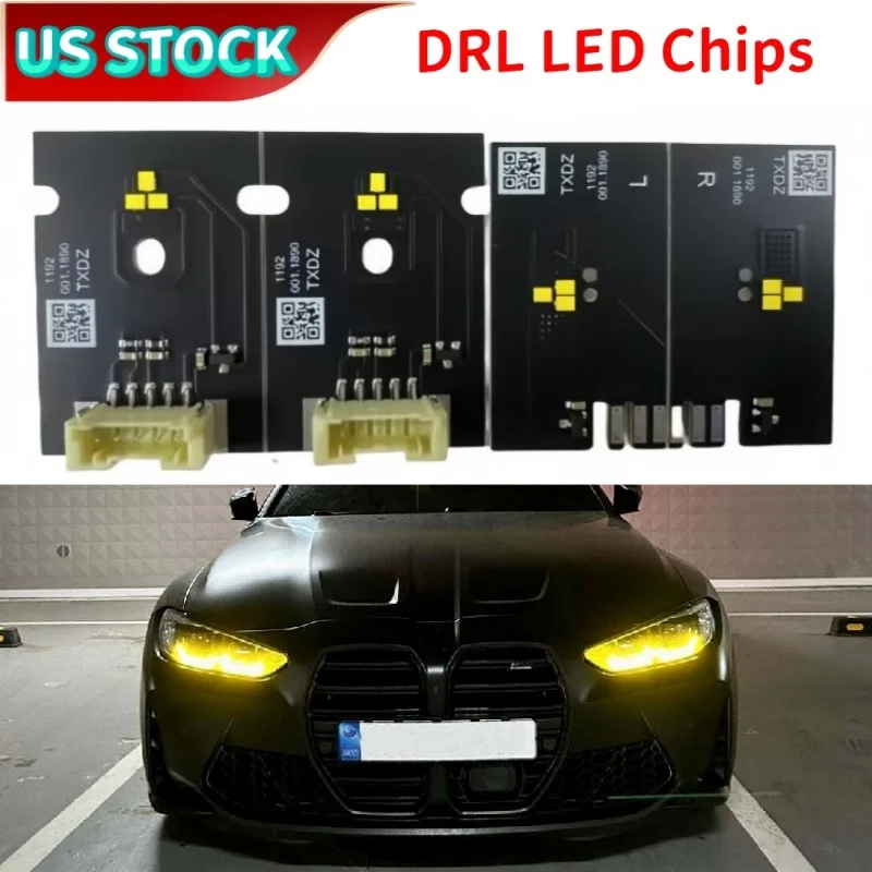 

Lemon Yellow DRL LED Chips Boards 63119851047 For BMW G80 M3 G82 G83 M4 G22 G23 G26 Non Laser Headlight Daytime Running Light