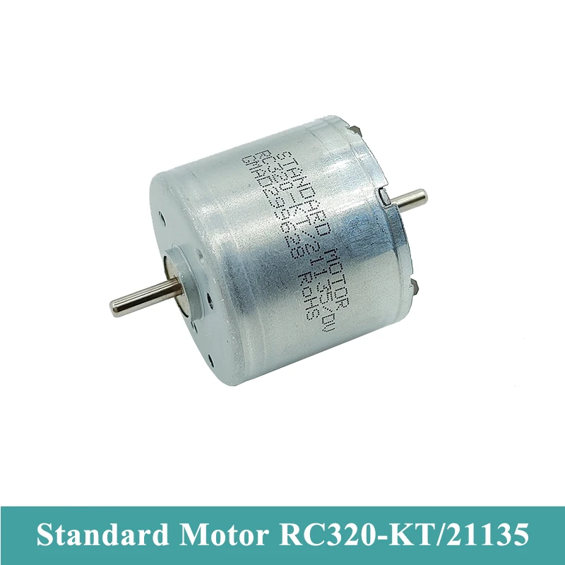 Micro 320 Motor Standard Motor RC320 Dual Shaft DC3.7V 5V 6V 7.4V 17000RPM High Speed Mini 24mm Electric Motor DIY Toy Fan Model