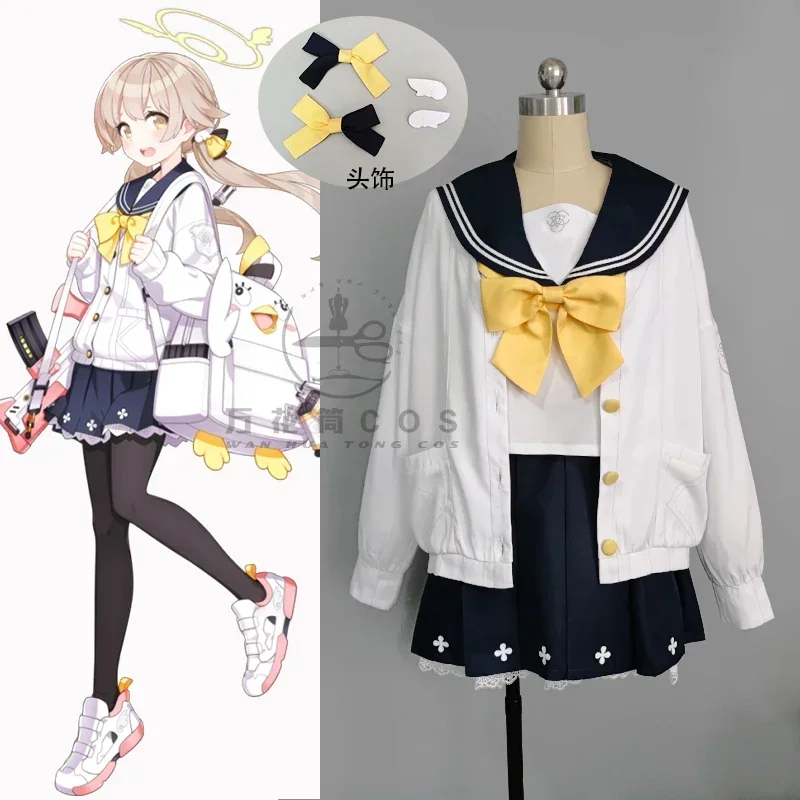 Game Blue Archive Ajitani Hifumi Cosplay Costume Women High School Uniforms Jk Dress Halloween Party Suit Custom Made