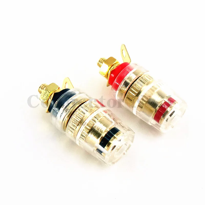 2PCS Banana Connector 4MM Amplifier The Speaker Terminal Banana Plug Socket Connector