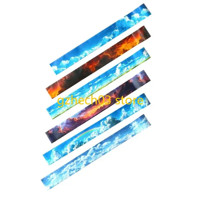 G2AC Decorative Cloud Theme Sticker Tape Set for Artistic Journals and Planners