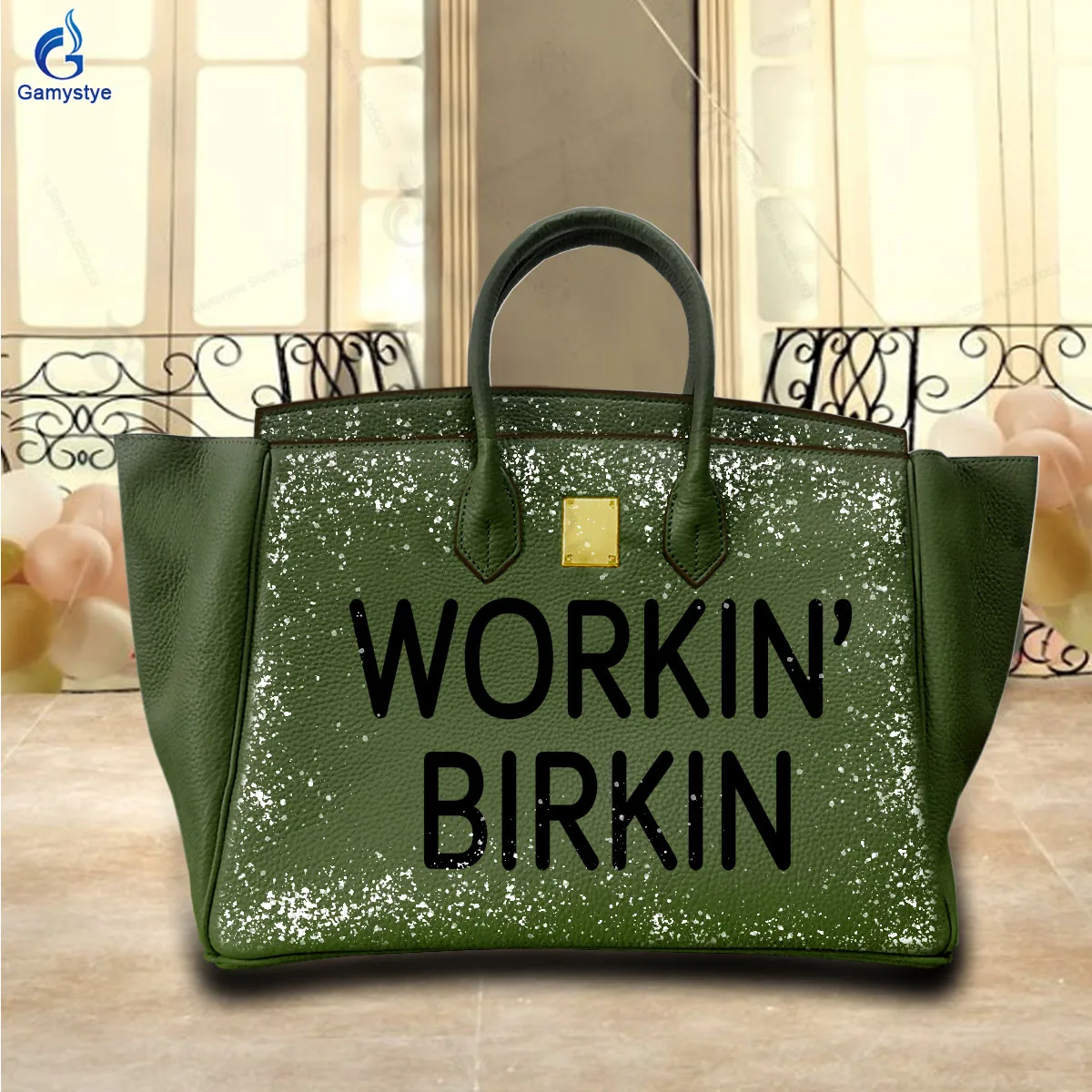 

CUATOMIZED letters BAGS Personalizar Bolso Art Printed Bags Genuine Leather Lady Tote Bag Woman Sac A Mains Luxury Boston Bag