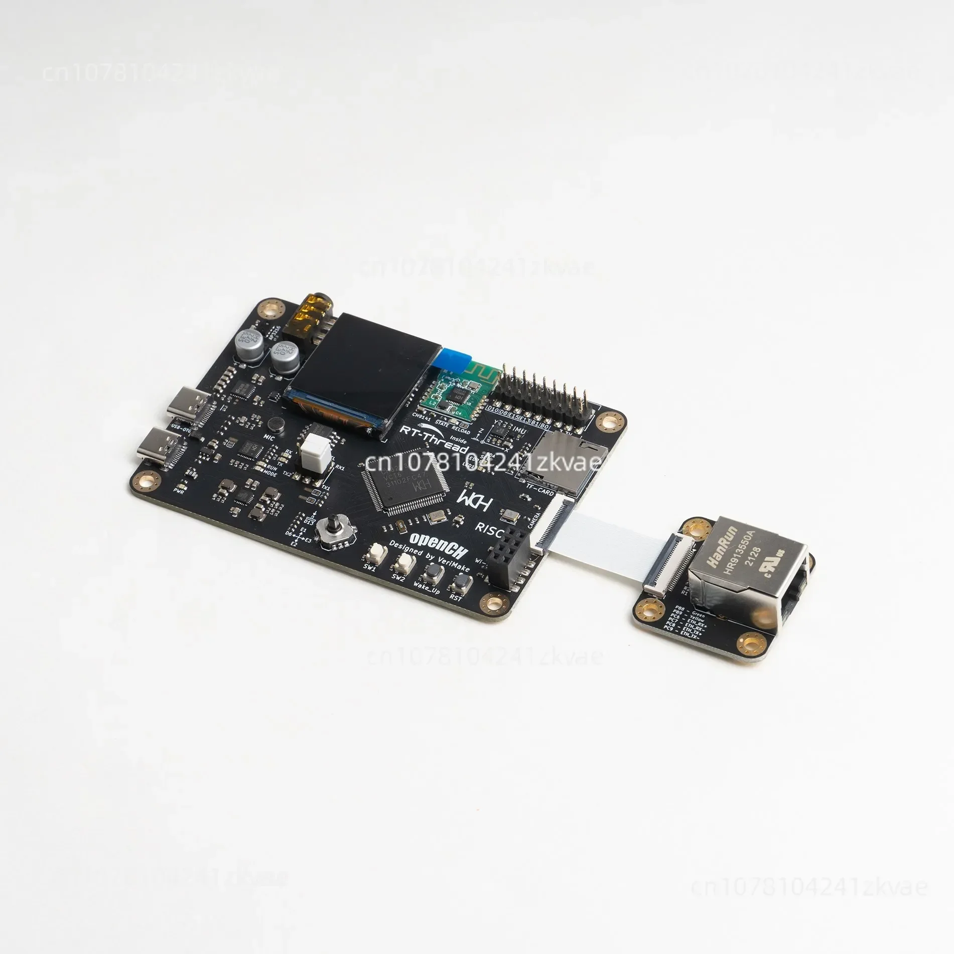 Placa de desarrollo Ch32v307 Qinheng Weichi RISC-V MCU Bluetooth/Reconocimiento de voz compatible con rt-thread