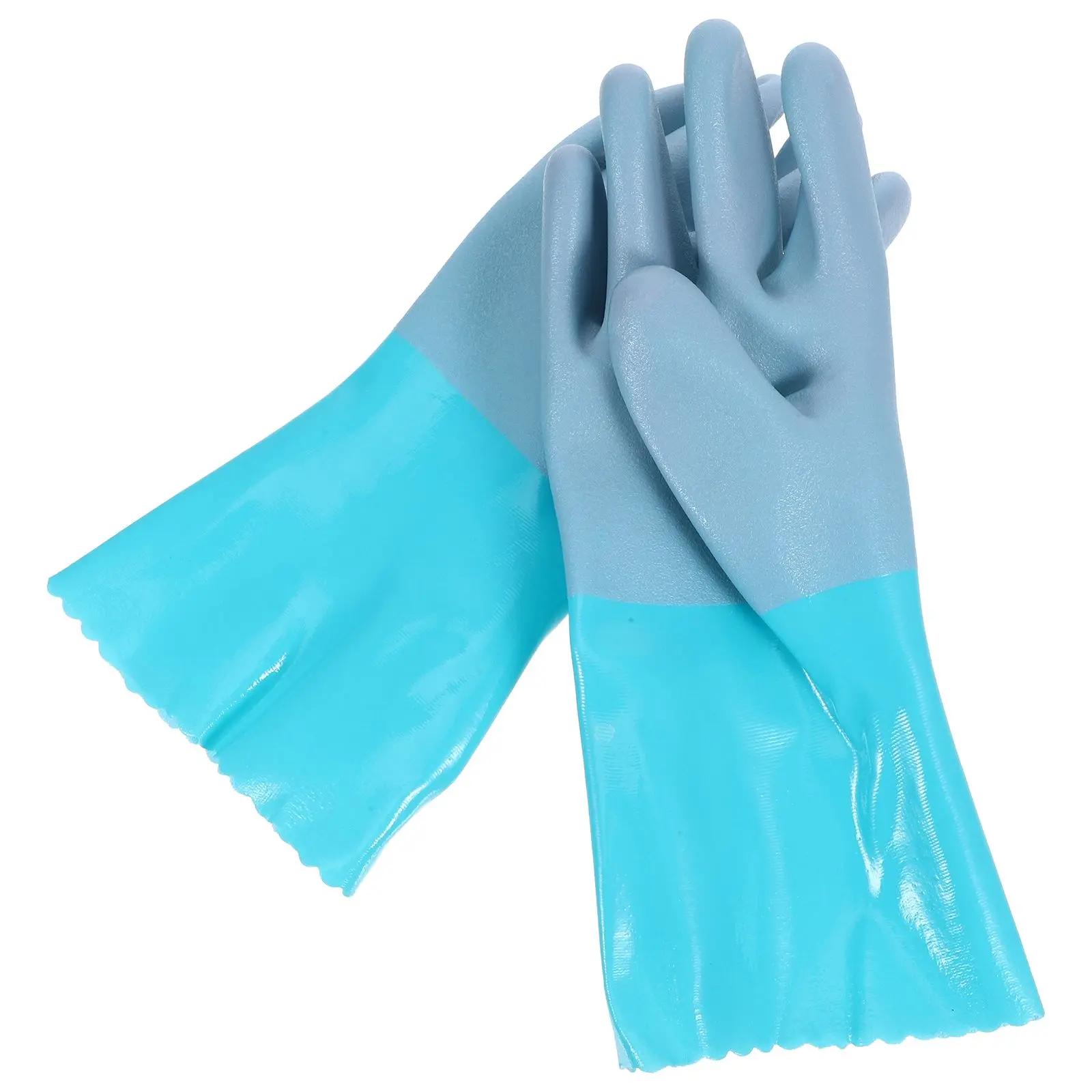 Защитные противоскользящие резиновые перчатки для чистки рыбы, устойчивые к проколам, для морепродуктов, кухни, работы по дому, лодки, рабочие перчатки для мужчин и женщин