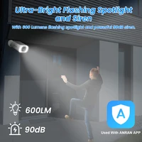 ANRAN 2K Solar Security Camera 3/5MP Outdoor Wireless 2.4G WIFI Camera Battery Cam Floodlight Color Night Vision Can't Add NVR 4