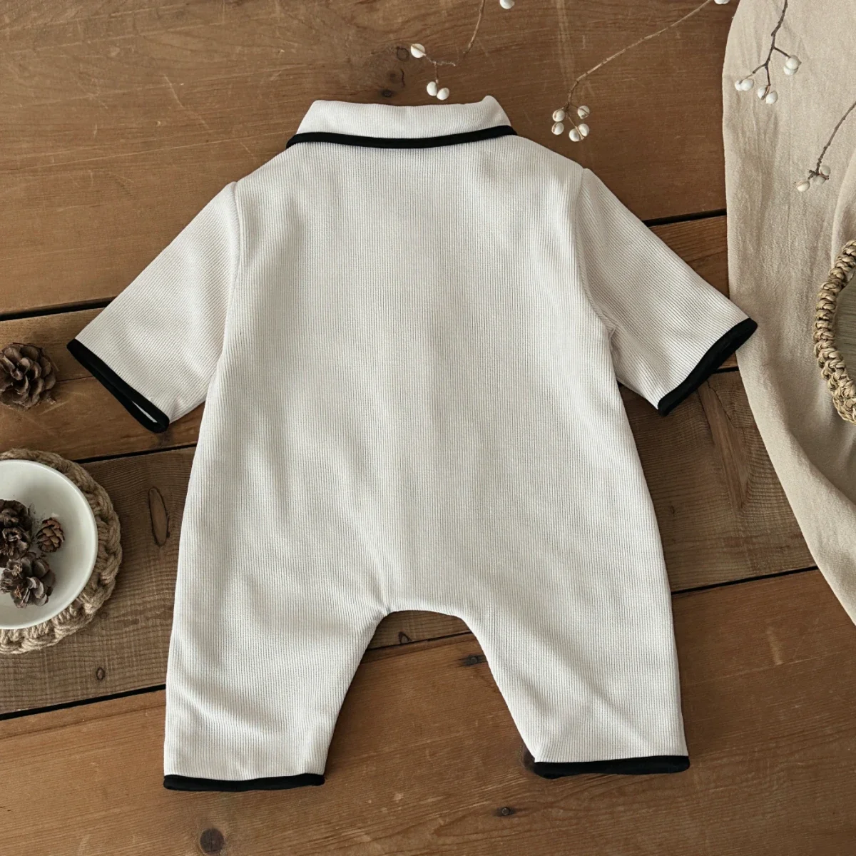 الشتاء الوليد الرضع طفل الفتيان الفتيات رومبير سروال قصير سحاب أكمام طويلة القرن مشبك الجبهة السروال القصير الاطفال Onepiece ملابس الطفل #5