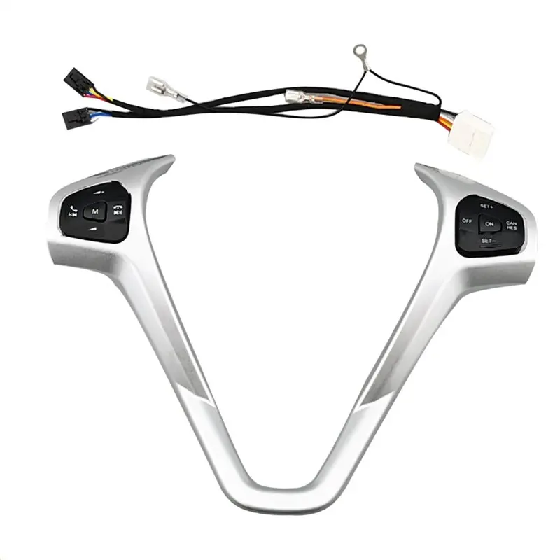 

Car Blue LED Cruise Switch Button For Ford Fiesta MK7 MK8 Escort Ecosport 13-15 With Steering Wheel Trim Frame Harness