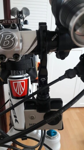 알루미늄 자전거 오토바이 핸들 바 마운트 어댑터 거치대, Hero 3 4 5 XiaoYI 4K SJ6000 SJ5000 캠코더 액세서리