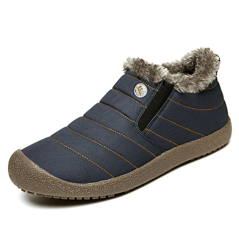 Winter Men's Shoes Keep Warm Womens Cotton Shoes Plus Size 36-49 Snow Boots Comfortable Men Sneakers Wear-resistant Botas Mujer image 5