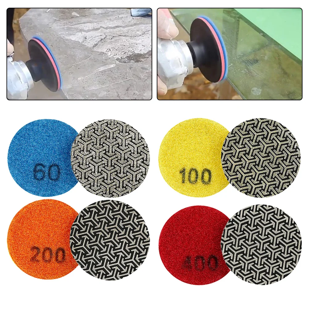 Home Improvement Electroplated Polishing Pad Granite Polishing Pad Hand Polishing For Concrete Quick Replacement