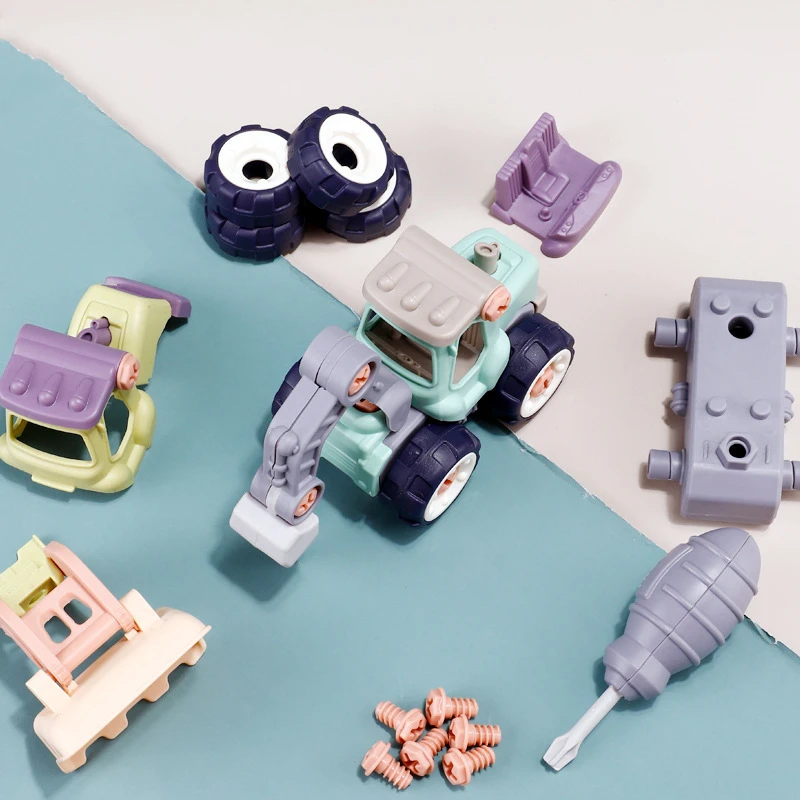 Constructions Toys Vehicles Trucks Take Apart Toys Trucks Set Excavators Building Car Toys With Drills,Best Gifts Truck Toys view 3