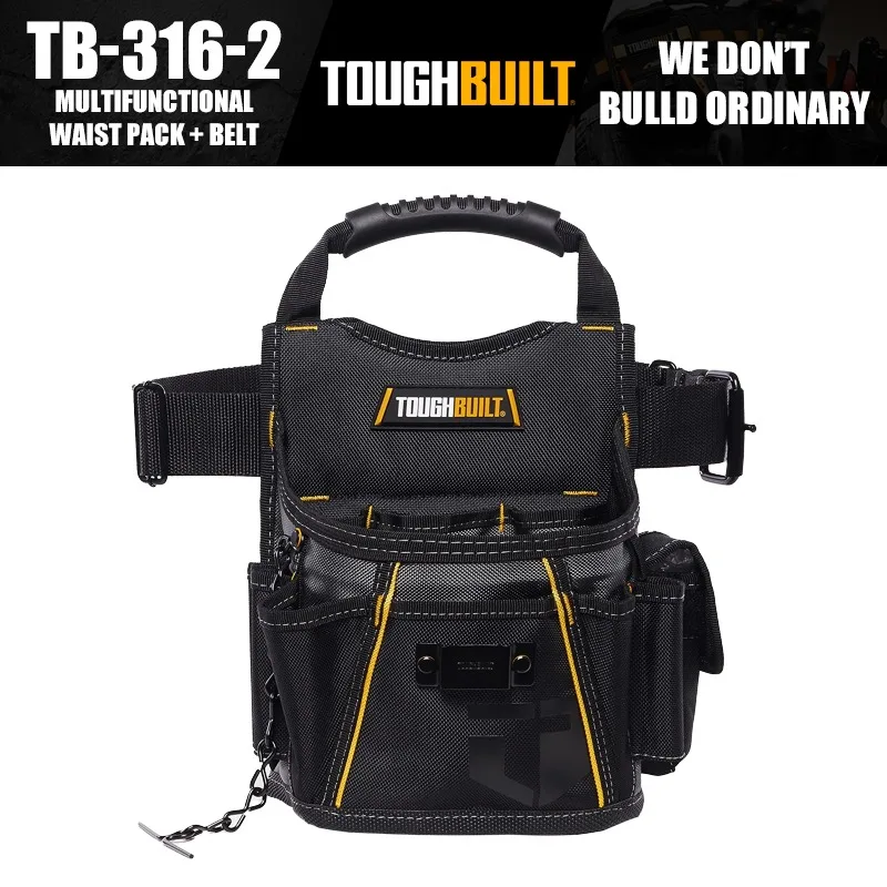 ToughBuilt TB-316-2 Multifunctional Waist Pack + Belt Tools Packaging Bag