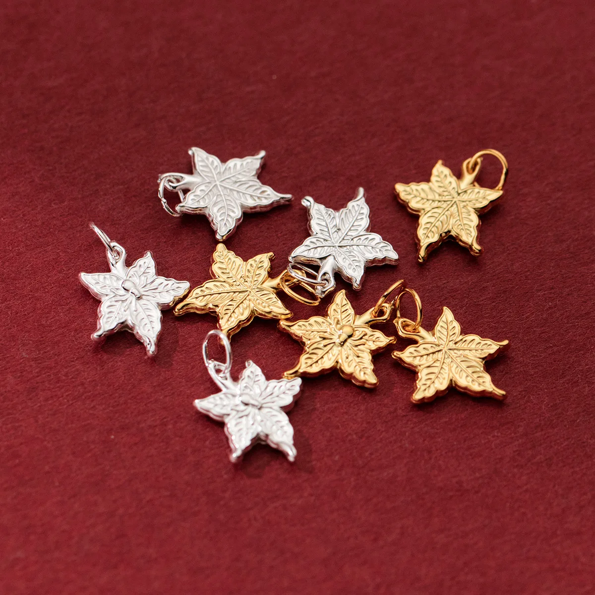 

Подвеска из серебра 100% пробы в кленовом стиле для браслетов, ожерелий, ключей