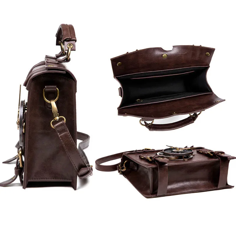 Imagem -05 - Steampunk Gear Crossbody Bags para Mulheres Bolsas Retro Messenger Bolsas de Ombro Góticas Bolsa de Telefone para Senhoras