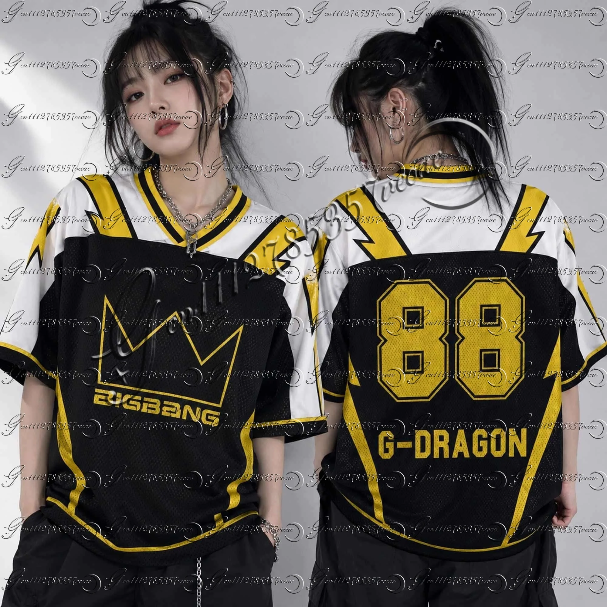 2026 Herren Damen Bigbang G-Dragon Taeyang The Throne Returned Trikot Geschenk für Fans Übergröße Mode Streetwear Top Familien-Partnerlook – Detail 10