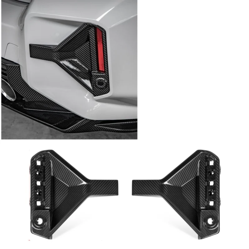 

STLF100% Dry Carbon Fiber SQ Style Rear Splitter for BMWs G87 M2 Coupe 2023+ Fender Vent Cover