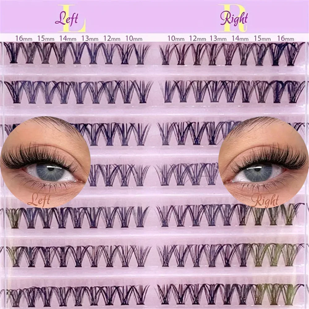 10 file di 180 occhi di gatto, effetto ciglia naturali, graziosi ciglia finte per occhi di bambino!