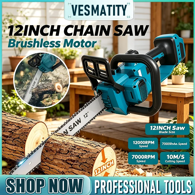 brushless-cordless-chainsaw-12-inch-2200w-rechargeable-for-garden-tree-pruning-portable-saw-for-18v-20v-battery