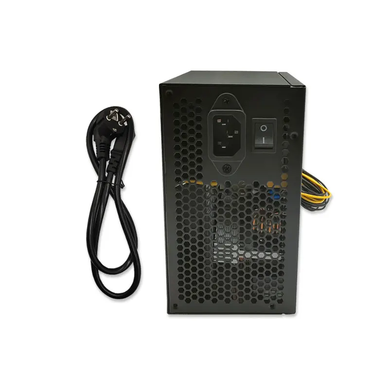 Fonte de alimentação do computador ATX para Bitcoin Miner, Mineração Rig, antminer, Psu, ATX, apto para RX 470, RX, 580, RX 570, RX480, ATX BTC, 1800W