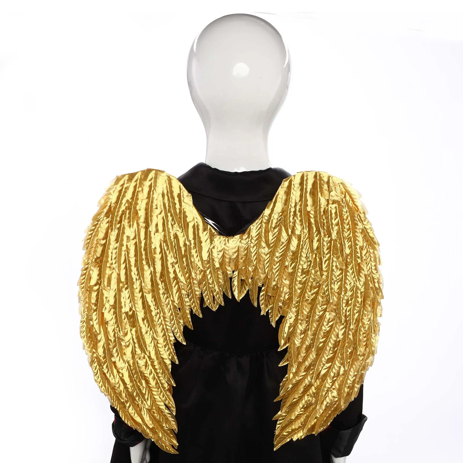 

Angel Wings Headband, Gold Fairy Feather Wing for Kids Adult Halloween Christmas Party Catwalk Stage Decor Photography Wings