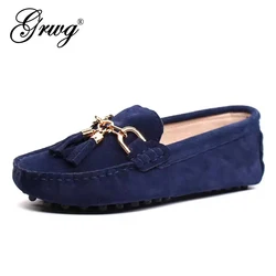 New Arrival Casual Womens Shoes Genuine Leather Women Loafers Moccasins Fashion Slip On Women Flats Shoes