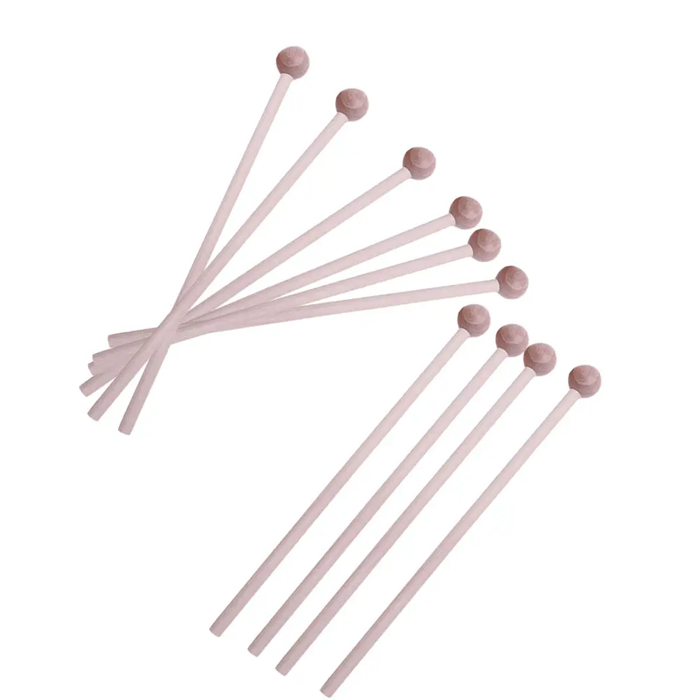 

10 Pcs Percussion Stick Musical Instrument Preparation Accessories Sticks Tool Xylophones Natural Theaceae