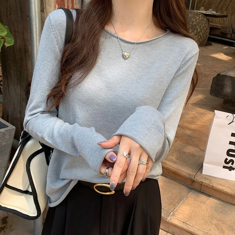 

Женский вязаный свитер Slim Fit High Ne Base irt Long Sve, внутренняя одежда, весна 2021, корейский Sle Ciwalk Faion