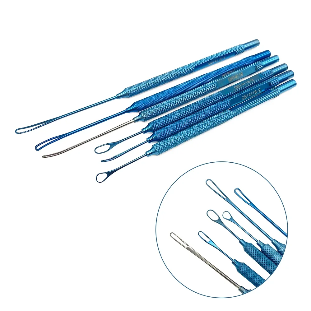 Ophthalmic Kansas Lens Loops  Eye Surgical Instrument Titanium Hook with Loop 1pc