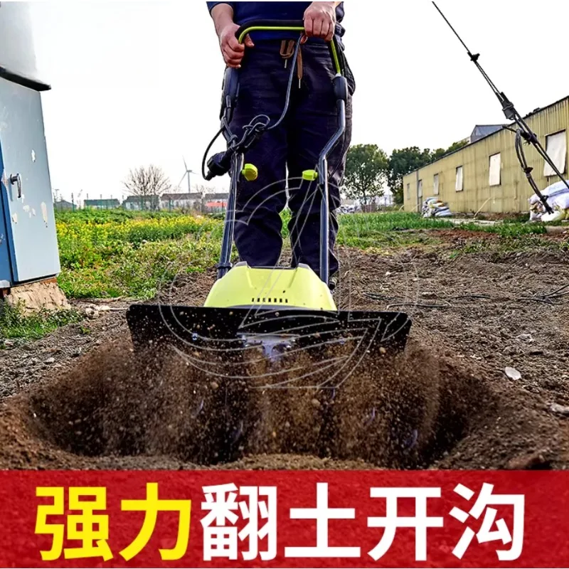 Electric small plow machine, multi-functional livestock farming rotary tiller