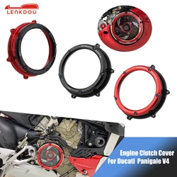 Clear Replacement Clutch Cover Cap for Ducati Panigale V4 998 1000 1100 V4S V4R 2018-2022 Motorcycle Accessories