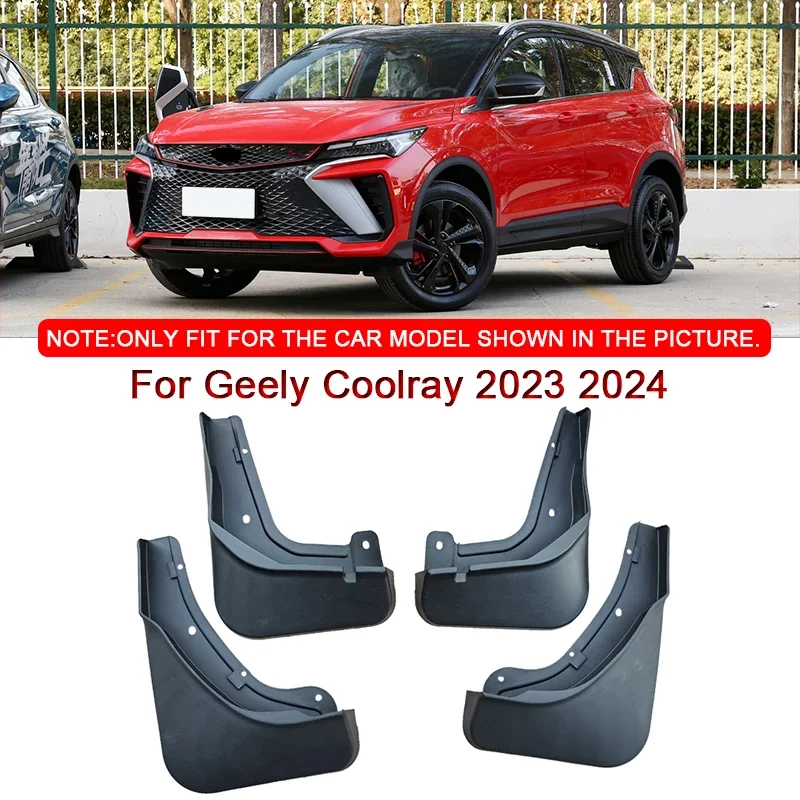 

Fit For Geely Coolray 2023 2024 Car Styling ABS Car Mud Flaps Splash Guard Mudguards MudFlaps Front Rear Fender Auto Accessories